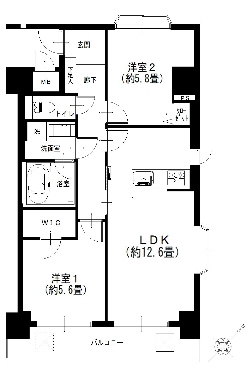 ライズヒル千石903間取図