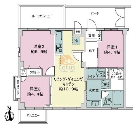 クリスタルパレス中板橋403間取図