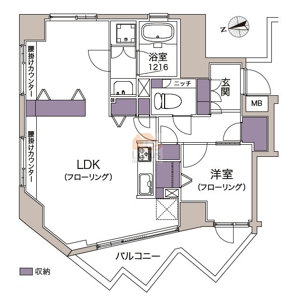 グランベル新小岩503間取図