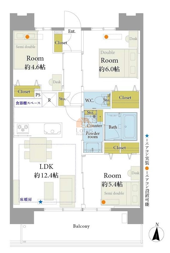 イニシア両国1202間取図