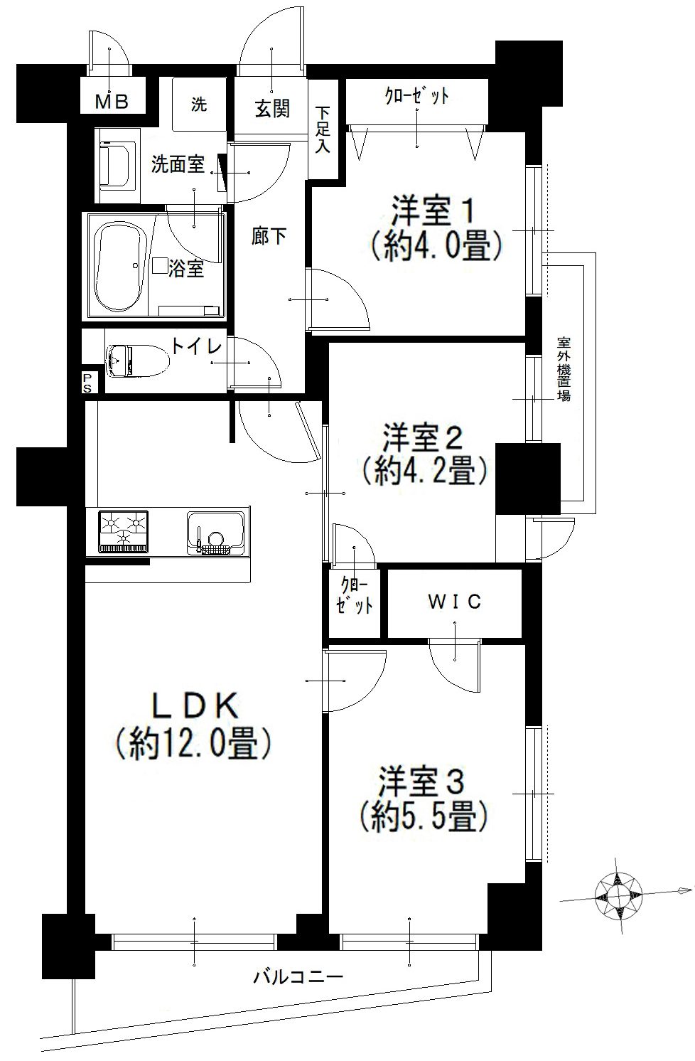 セザール目白201間取図