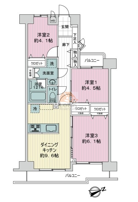 メイゾンときわ台405間取図