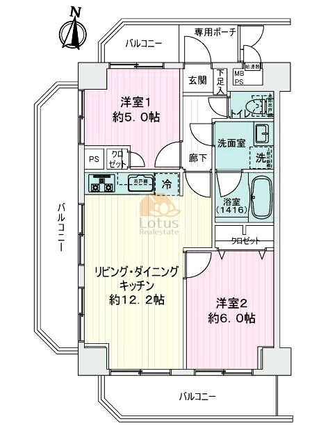 ライオンズプラザ東向島405間取図