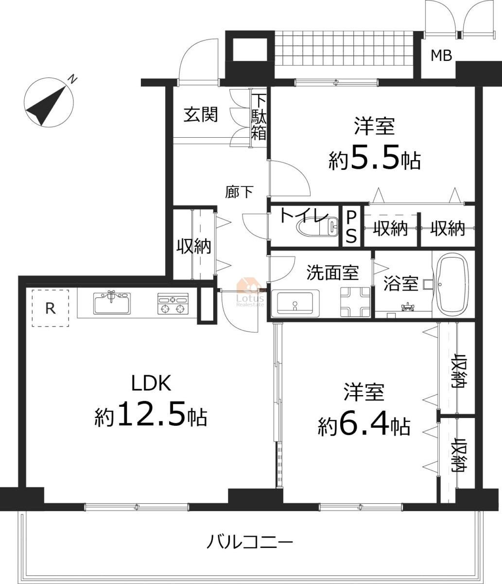 成増アクト１402間取図