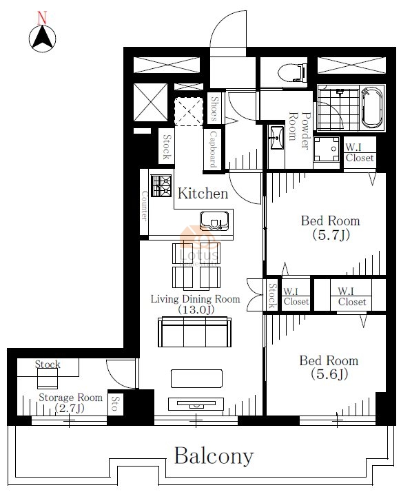 ニューハイツ大森814間取図