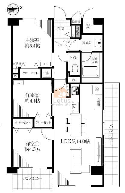 メゾンエクレーレ南千住間取図